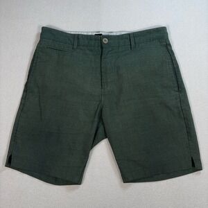 RVCA Nature x Industry 8" Shorts Men's 32 (fits 33) Green Flap‎ Pockets *Flaw